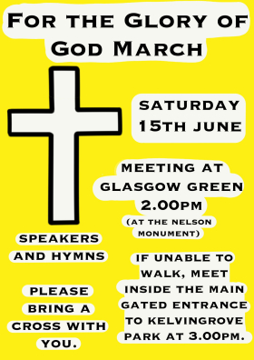 For The Glory Of God March - 15th June 