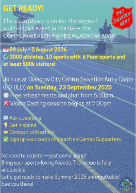 Commonwealth Games Glasgow 2026 - Vision Casting Session on 23rd September 2025