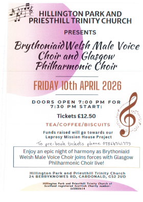 Brythoniaid Welsh Male Voice Choir and Glasgow Philharmonic Choir - 10th April 2026