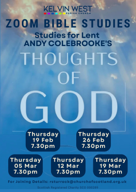 Zoom Bible Studies : Lent at Kelvin West 