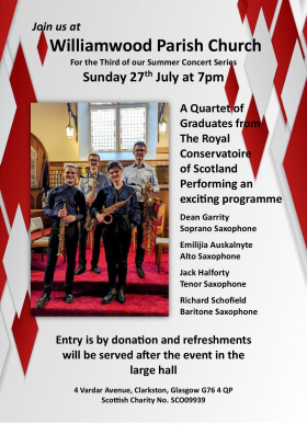 Williamwood Parish Church - Summer Concert - 27th July