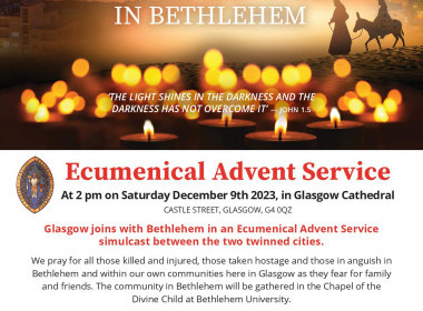 Ecumenical Advent Service - 9th December 2023 at Glasgow Cathedral